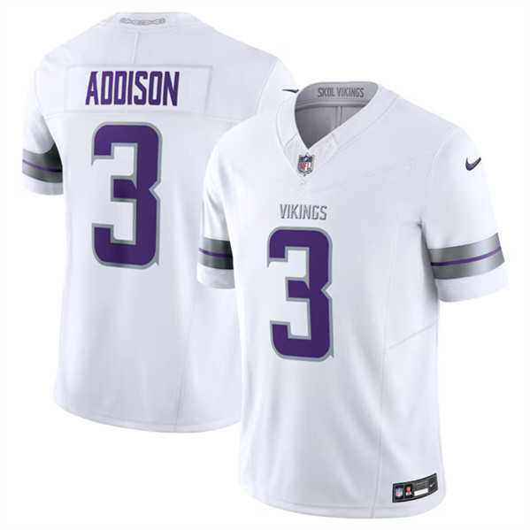 Men & Women & Youth Minnesota Vikings #3 Jordan Addison White F.U.S.E. Winter Warrior Limited Stitched Jersey->miami dolphins->NFL Jersey